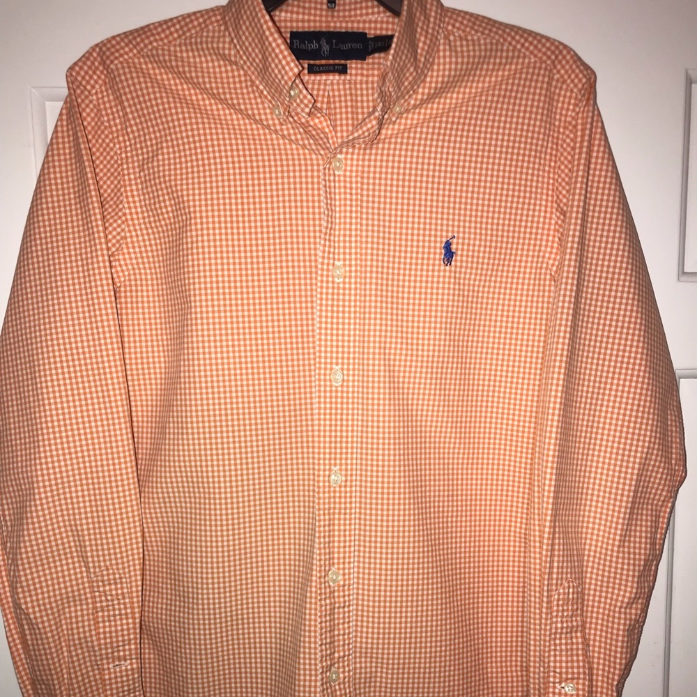 Men’s (S) Polo Ralph Lauren Orange Button Down